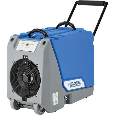 GLOBAL INDUSTRIAL Crawl Space Commercial Dehumidifier With Pump, 90 Pint Output Per Day 246707